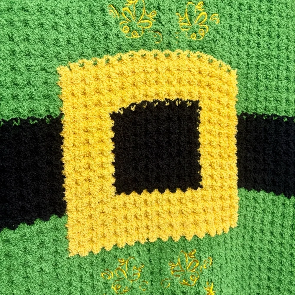 Pottery Barn Buddy The Elf Sherpa-Back Throw Blanket Christmas Elf the Movie - Picture 7 of 11